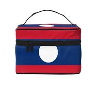 WXZYFP Flag of Laos Travel borsa cosmetica, essenziale per gli appassionati di viaggi all'aperto, ha una semplice struttura interna.