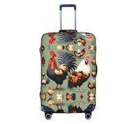 WXZYFP Gallo e pollo La custodia protettiva per la valigia con una stampa unica su entrambi i lati ti aiuta a evitare di prendere la valigia sbagliata durante il viaggio.