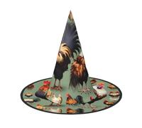 WXZYFP Gallo e pollo Questo è un cappello di Halloween pieghevole e portatile.