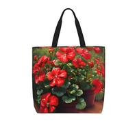 WXZYFP Gerani rossi È una comoda borsa monospalla, adatta per lo shopping, i viaggi e le esigenze della vita quotidiana.