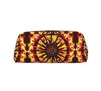 WXZYFP Girando la fiamma L'astuccio è realizzato in pelle a grana incrociata (PVC), fodera in 100% poliestere e stampa a schermo intero