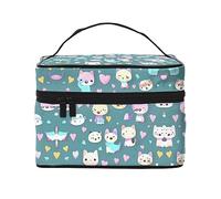 WXZYFP Graziosa trousse da viaggio con piccola volpe, essenziale per gli appassionati di viaggi all'aperto, ha una semplice struttura interna.