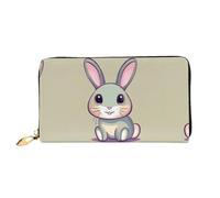 WXZYFP Grazioso portafoglio lungo in pelle, stampa fronte/retro, materiale in pelle microfibra, unisex, impermeabile e resistente