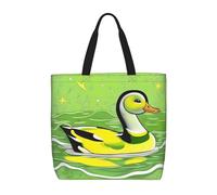WXZYFP Green Duck È una comoda borsa monospalla, adatta per lo shopping, i viaggi e le esigenze della vita quotidiana., Nero, Taglia unica