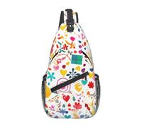 WXZYFP Happy Birthday Background È una borsa a tracolla casual da uomo con elevata capacità di archiviazione e una tasca applicata su ogni lato.