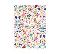 WXZYFP Happy Birthday Background Pink Pearlescent biglietti di auguri di carta, brillanti su entrambi i lati, adatti per auguri di vacanza.