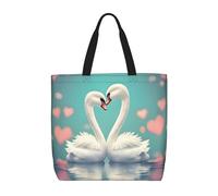 WXZYFP Il cigno innamorato È una comoda borsa monospalla, adatta per lo shopping, i viaggi e le esigenze della vita quotidiana.