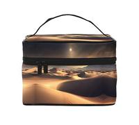 WXZYFP La borsa cosmetica Sahara Desert Travel, essenziale per gli appassionati di viaggi all'aperto, ha una struttura interna semplice.