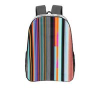 WXZYFP Linee verticali irregolari È uno zaino trasparente da 40,6 cm realizzato in materiale PVC trasparente, adatto per lavoro, viaggi d'affari e viaggi. Trasparente, taglia unica