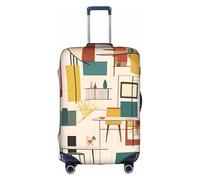 WXZYFP Mid Century Modern La custodia protettiva per la valigia con una stampa unica su entrambi i lati ti aiuta a evitare di prendere la valigia sbagliata durante il viaggio.