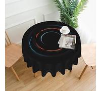 WXZYFP Mysterious Cosmic Black HolesTovaglia rotonda stampata su un lato, adatta per diverse occasioni e lavabile