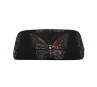 WXZYFP Mystery Butterfly L'astuccio è realizzato in pelle a grana incrociata (PVC), fodera in 100% poliestere e stampa a schermo intero