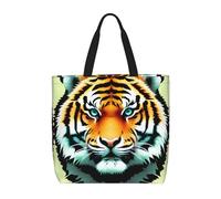 WXZYFP Piccola testa di tigre grassa È una comoda borsa monospalla, adatta per shopping, viaggi e esigenze di vita quotidiana., Nero, Taglia unica