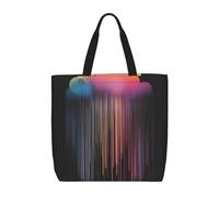 WXZYFP Pioggia arcobaleno colorata È una comoda borsa monospalla, adatta per lo shopping, i viaggi e le esigenze della vita quotidiana.