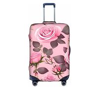 WXZYFP Pretty Pink Roses La custodia protettiva per la valigia con una stampa unica su entrambi i lati ti aiuta a evitare di prendere la valigia sbagliata durante il viaggio.