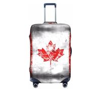 WXZYFP Retro Canada Flag La copertura protettiva per la valigia con una stampa unica su entrambi i lati ti aiuta a evitare di prendere la valigia sbagliata durante il viaggio., Bianco, Grande