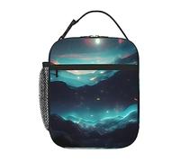 WXZYFP Science Fiction Stars Borsa termica portatile per il pranzo, colori intensi, tessuto Oxford (100% poliestere) + trapuntatura + PEVA