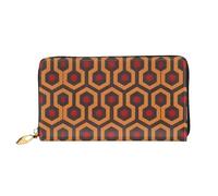 WXZYFP Shining Overlook Portafoglio lungo in pelle, stampa fronte/retro, materiale in pelle microfibra, unisex, impermeabile e resistente, nero, taglia unica