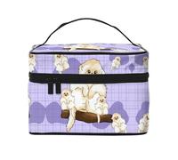 WXZYFP Simpatica borsa da viaggio per cosmetici a forma di scimmia dorata, essenziale per gli appassionati di viaggi all'aperto, ha una semplice struttura interna., Nero, Taglia unica