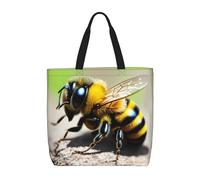 WXZYFP Simpatica piccola ape È una comoda borsa a tracolla, adatta per shopping, viaggi e esigenze di vita quotidiana., Nero, Taglia unica