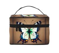 WXZYFP Simpatica piccola farfalla multifunzionale portatile borsa cosmetica con design a strati interno ed esterno, facile da organizzare varie forniture.