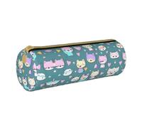 WXZYFP Simpatica piccola volpe Astuccio in pelle a grana incrociata ecologica, leggero e portatile, adatto per l'uso quotidiano.