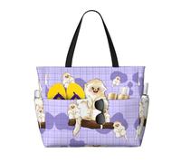 WXZYFP Simpatica scimmia dorata È una borsa da viaggio da spiaggia di grande capacità realizzata in 100% poliestere e ha 7 tasche che possono contenere molti oggetti.