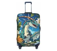 WXZYFP Simpatico dinosauro La copertura protettiva per la valigia con una stampa unica su entrambi i lati ti aiuta a evitare di prendere la valigia sbagliata durante il viaggio.