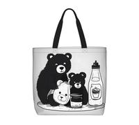 WXZYFP Simpatico orso per bottiglie di latte È una comoda borsa a tracolla singola, adatta per lo shopping, i viaggi e le esigenze della vita quotidiana.