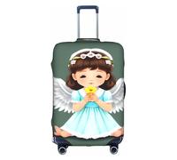 WXZYFP Simpatico piccolo angelo La copertura protettiva per la valigia con una stampa unica su entrambi i lati ti aiuta a evitare di prendere la valigia sbagliata durante il viaggio., Bianco, Grande