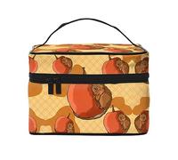 WXZYFP Simpatico piccolo criceto borsa cosmetica da viaggio, essenziale per gli appassionati di viaggi all'aperto, ha una semplice struttura interna.