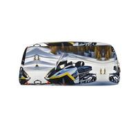 WXZYFP Snowmobile avanzato L'astuccio è realizzato in pelle a grana incrociata (PVC), fodera in 100% poliestere e stampa a schermo intero