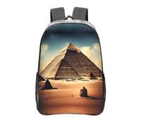 WXZYFP Sognando le piramidi di Cheope È uno zaino trasparente da 40,6 cm realizzato in PVC trasparente, adatto per lavoro, viaggi d'affari e viaggi。, Trasparente, Taglia unica