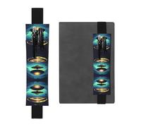 WXZYFP Spacecraft Descend - Astuccio in pelle stampata su entrambi i lati (PVC), può contenere 2-3 penne alte da 20 a 25,4 cm