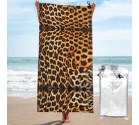 WXZYFP Strisce su leopardi 80 x 160 cm. Si tratta di un asciugamano da bagno in fibra ad asciugatura rapida (stile verticale), adatto per sport, viaggi e uso domestico.