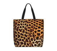 WXZYFP Strisce su leopardi È una comoda borsa monospalla, adatta per lo shopping, i viaggi e le esigenze della vita quotidiana., Nero, Taglia unica