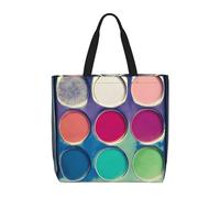 WXZYFP Tavolozza di colori rotonda È una comoda borsa monospalla, adatta per lo shopping, i viaggi e le esigenze della vita quotidiana., Nero, Taglia unica