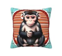 WXZYFP The Silent Monkey - Federa universale per tutte le stagioni, stampa fronte/retro, 40,6 x 40,6 cm, 100% poliestere
