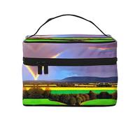 WXZYFP Trousse da viaggio con arcobaleno da sera, essenziale per gli appassionati di viaggi all'aperto, ha una semplice struttura interna., Nero, Taglia unica