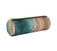 WXZYFP Vista aerea della spiaggia Astuccio ecologico in pelle a grana incrociata, leggero e portatile, adatto per l'uso quotidiano.