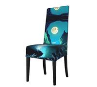 WXZYFP Water Moon Cave, coprisedia rimovibile per sala da pranzo, materiale elasticizzato, materiale elasticizzato a recupero rapido, colori intensi,