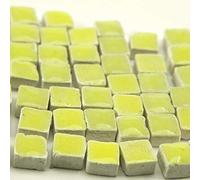 WY05 - Mini tessere da mosaico, 5 x 5 x 3 mm, 500 pezzi, colore: Giallo melone
