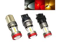 WY21W Ambra (585) 7440 (12V-24V) 7* 3030 SMD Canbus LED 3000 K Indicatori auto, indicatori di direzione, confezione da 2