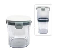 WYAN 1 Pcs Trasparente Barattolo sigillato, Barattoli per la Conservazione degli Alimenti con Coperchio,Contenitore di dimensioni regolabili per la conservazione in casa o in viaggio(0.6-1.3 L)