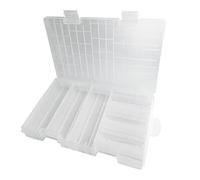 WYAN 1Pcs Custodia per organizer per batteria,supporto batteria trasparente,Scatola porta batterie per 60Pcs AA+40Pcs AAA Batterie