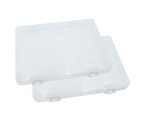 WYAN 2 Pezzi A4 leva arco file Scatole di stoccaggio, chiaro contenitori di plastica perline di stoccaggio Box, rettangolo perline titolari casi di plastica, per la memorizzazione di oggetti