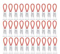WYAN 30 Pcs Appendi Strofinacci Cucina, Clip per Asciugamani, Asciugamani in Metallo Morsetti, Clip in Metallo per Asciugamanis da tè per la casa, il bagno e la cucina(Rosso)