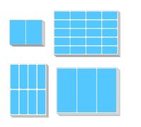 WYAN 410 Pezzi Etichette Adesive, Piccole Etichette Adesive, Rimovibili di Etichette Adesives, per Bottiglie, Cartelle di File, Scuola, Ufficio, Cucina (Azzurro, 4 Misure)