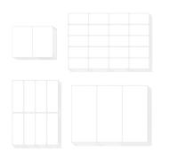 WYAN 410 Pezzi Etichette Adesive, Piccole Etichette Adesive, Rimovibili di Etichette Adesives, per Bottiglie, Cartelle di File, Scuola, Ufficio, Cucina (Bianco, 4 Misure)