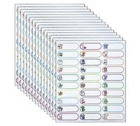 WYAN 450 Pezzi Etichette Nome Autoadesive,Adesivi nome,Etichette Adesive Colorate,Perfette per bambini,la scuola, asilo, sarte(6 * 2cm)